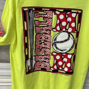 Gildan Baseball Mom yellow boutique T-shirt